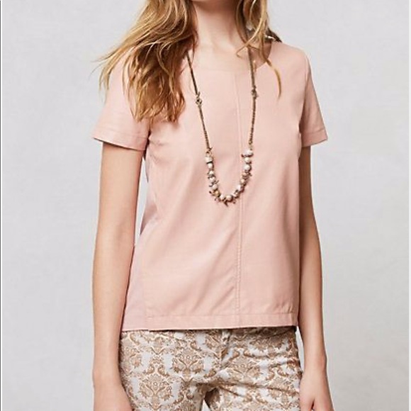 Anthropologie Sunday in Brooklyn Faux Leather Top - Picture 6 of 8